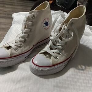 Converse Womens Chuck Taylor All Star High Top Shoes Size 8.5 Optic White
